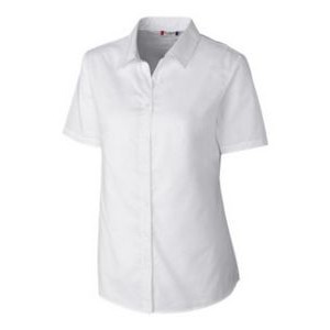 Clique Avesta Stain Resistant Womens Short Sleeve Button Down Shirt