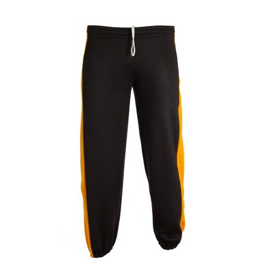 Sweatpants with side inserts and pockets