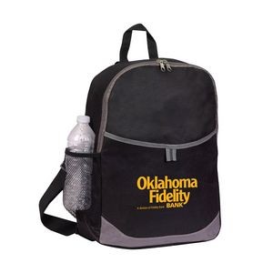 Poly Gray Trim Styled Backpack