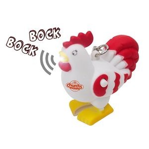 Crowing Rooster LED Light Keychain
