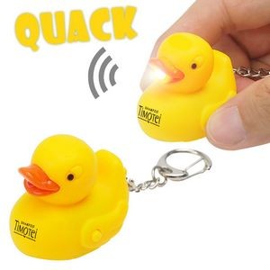 Rubber Duckie LED Light Keychain