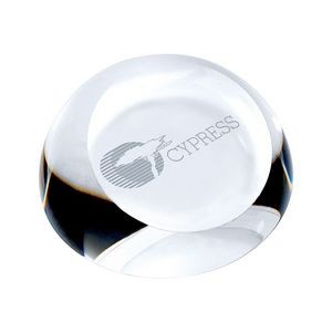 Slant Top Dome Paperweight and Magnifying Glass