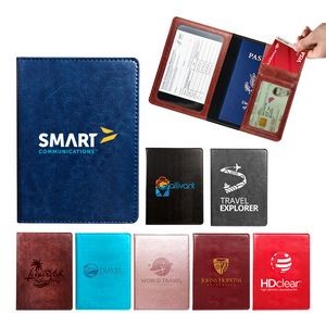 Passport Cover with Vaccine Card Holder