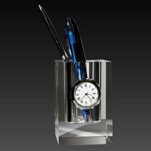 Desktop Pen Holder Clock