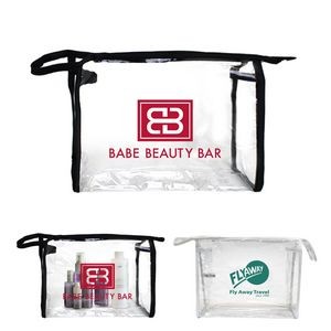 Clear Cosmetic Zippered Bag