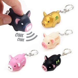 Light Up Pig Keychain