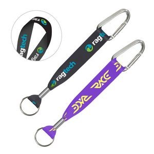 1" Width Ribbon Key Fob with Carabiner