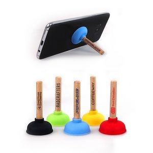 Toilet Plunger Novelty Phone Stand