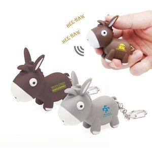 Donkey LED Light & Sound Keychain
