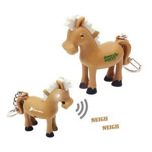 Horse LED Light & Sound Keychain