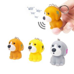 Dog LED Light & Sound Keychain
