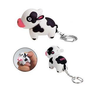 Cow LED Light & Sound Keychain