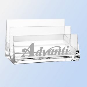Acrylic Dual Tier Business Card Holder
