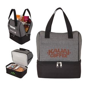Two-Tone Heather Lunch Cooler Bag