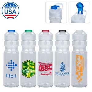 Made in the USA Monaco 28 oz. Clear Handle Water Bottle