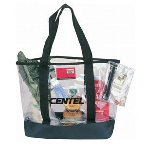 Clear Vinyl Tote Bag with Coin Purse