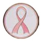 Stock Breast Cancer Awareness Ribbon Golf Ball Marker