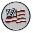 Stock USA Flag Ball Marker