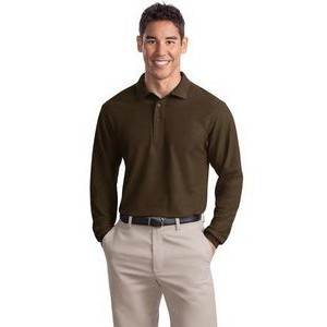 Port Authority Silk Touch Long Sleeve Polo Shirt