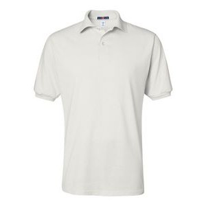 Jerzees SpotShield Stain Resistant Jersey Knit White Sport Shirt