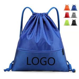 Waterproof Drawstring Backpack w/Zipper