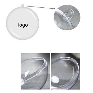 Clear Plastic Fillable Craft Ball