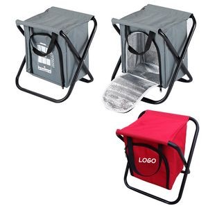 Outdoor Folding Beach Chair With Cooler Bag
