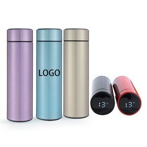 17 OZ, Stainless Steel Bottle with LED Temperature Display
