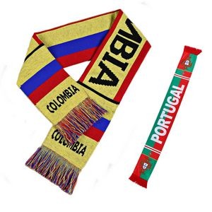 Soccer & Rugby Various Scarf w/ Fringe