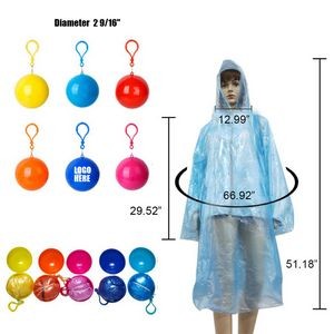 Ball Shape Disposable Raincoat Pouches