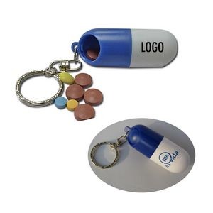 Pill Case with Key Holder