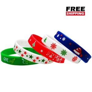 Classic 1/2" Screen Printed Silicone Bracelet