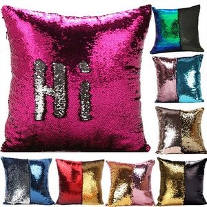 Reversible Sequin Decorative Pillow Cover