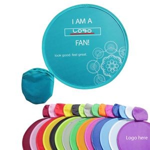 10" Polyester Various Foldable Flying Disc w/ Storage Pouch