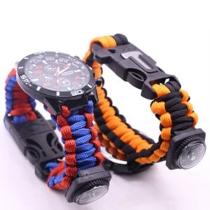 Survival Paracord Watch w/Whistle