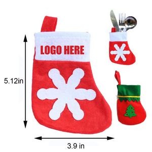 Mini Christmas Socks Bottle Cap Spoon Sleeve