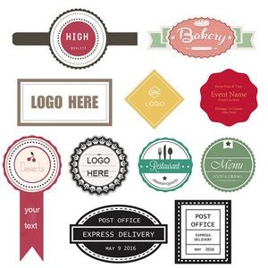 Full Color Various Shape Removable Vinyl Stickers (3/8"to 4'')
