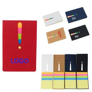 Eco Exclamation Mark 5-color Sticky Flags Notes Booklet