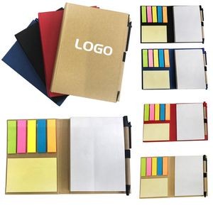 Memo Note Pad with Sticky Notes & Pen