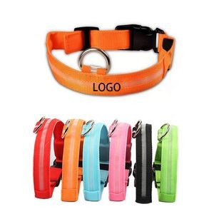 Adjustable USB Rechargeable Bright Safety Light Glowing Collars for Dog