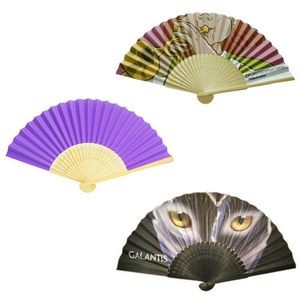 Various Folding Paper Fan - One Side