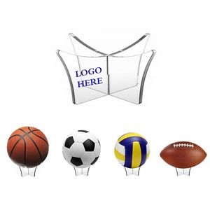 Acrylic Transparent Display Stands- Basketball, Soccer Ball, Volleyball, Football