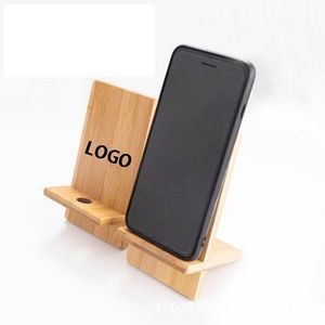 Portable Bamboo Mobile Phone Holder