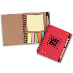 Eco Friendly Sticky Notes & Notebook W/ Pen