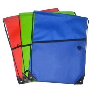 Non Woven Backpack with Zipper Pocket