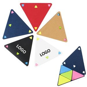 Eco Triangle Shaped 4-color Sticky Flags Notes Booklet