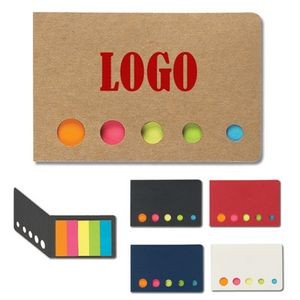 Compact 5-color Eco Sticky Notes & Flag