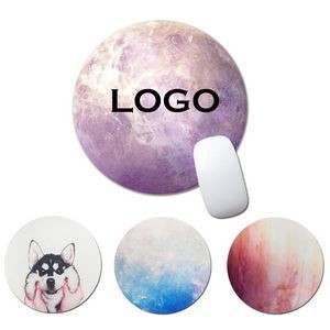 3mm thick Full Color Round Rubber Mouse Pad