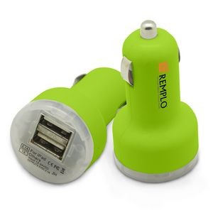 Piston USB Car Charger (Green)
