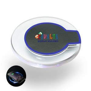 Bongo Wireless Charging Pad (Black/Blue)